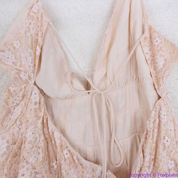 NEW Free‎ People Lexi Strappy Lace Romper, L - Picture 9 of 16